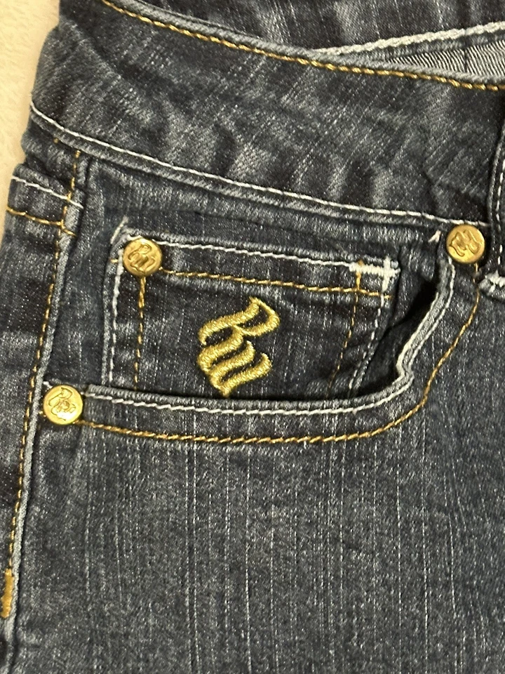 Jeans vintage Rocawear para niños talla 16 bolsillos bordados Y2K Foto 3 de 4