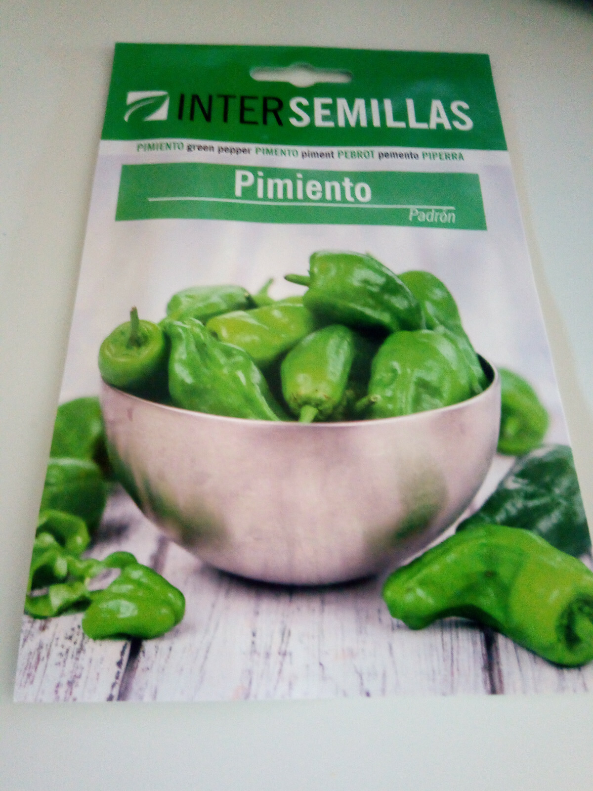3 g de semillas de Pimiento del Padron selección en sobre original certificadas