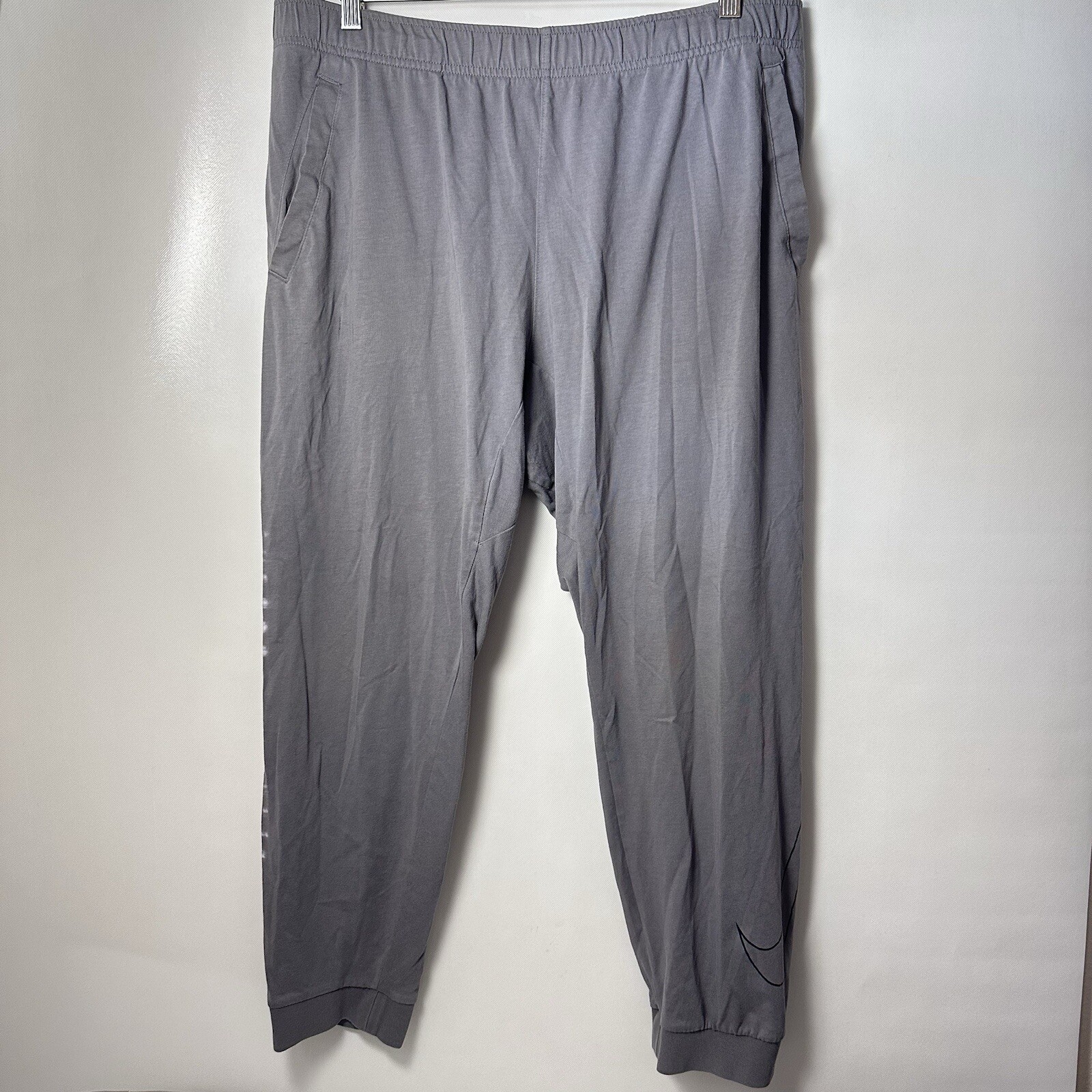 Nike Joggers Men's Dri-Fit Training Pants Cool Gray Gym Running Casual Sporty 2X-image