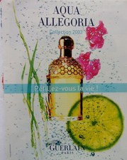publicite papier  parfum GUERLAIN aqua allegoria  annee 2003  A 4088
