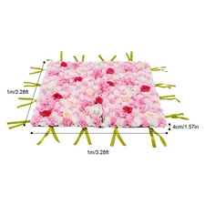 1m Artificial Rose Hydrangea Flower Wall Panels Wedding Bouquet Display New