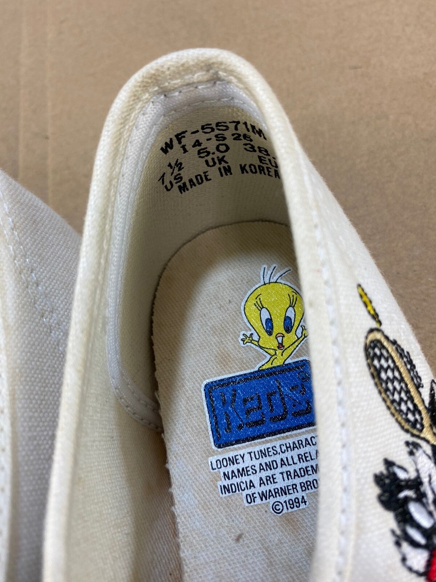 New Vintage 80s 90s Looney Tunes Tweety Bird Women's Keds New Vintage 80s 90s Looney Tunes Tweety Bird Women's Keds