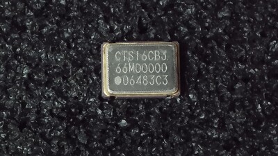 CTS16CB3-66M00000 66.000 MHz Crystal Oscillator CMOS SMD Clock Generator 4-Pad
