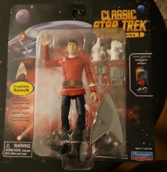 Captain Spock Playmates Star Trek II The Wrath of Khan NEW
