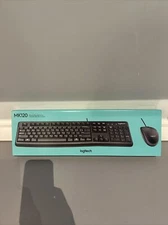 LOGITECH MK120 WIRED KEYBOARD AND MOUSE BUNDLE-BLACK NEW