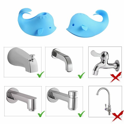 Pink Silicone Baby Bath Spout Cover, Faucet Protector For Bathtub, Soft & Safe For Kids