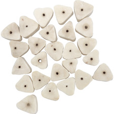 5185 Pk25 Mini Sola Oysters - Handcut Wood Bird Foot Toys, Lightweight, Chewable