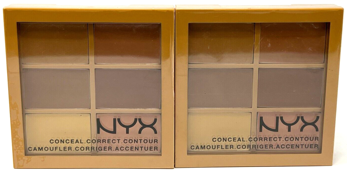 (2) NYX Conceal Correct Contour Palette Sealed 3CP02 - Medium