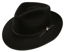 Stetson Stratoliner Fur Felt Fedora - Black, Silverbelly, Walnut