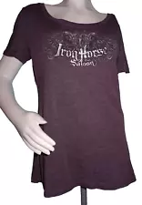 iRON HORSE SALOON ORMOND BEACH MAUVE T SHIRT  XLRG SHORT SLEEVE LADIES neocurio
