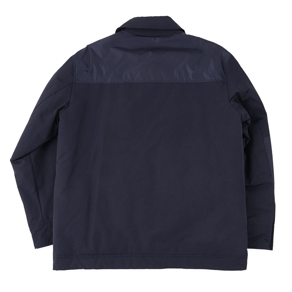 Aspesi Navy Blue Insulated Technical Fabric Snap-Front Jacket L New - Image 2 of 4