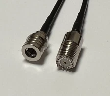 RG58 QMA Male to Mini UHF Female Coaxial Cable Pick Your Length USA Ship Lot