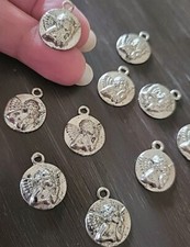 10 x Tibetan Silver Angel Cherub Charms. U.S. Seller.