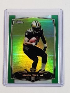 2014 TOPPS CHROME GREEN REFRACTOR BRANDIN COOKS#149 