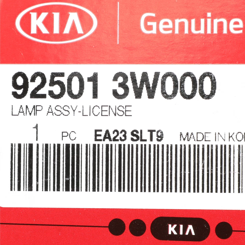 OEM новый задний номерной знак лампа в сборе 11-16 Kia Sportage 92501-3W000 - Изображение 2 из 2