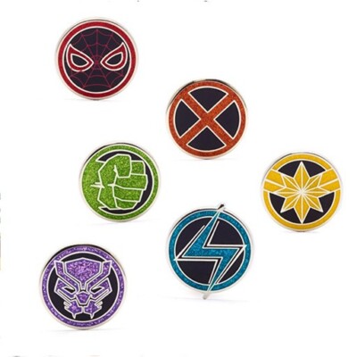 Marvel Avengers Themed 10 Disney Park Trading Pins Starter Set