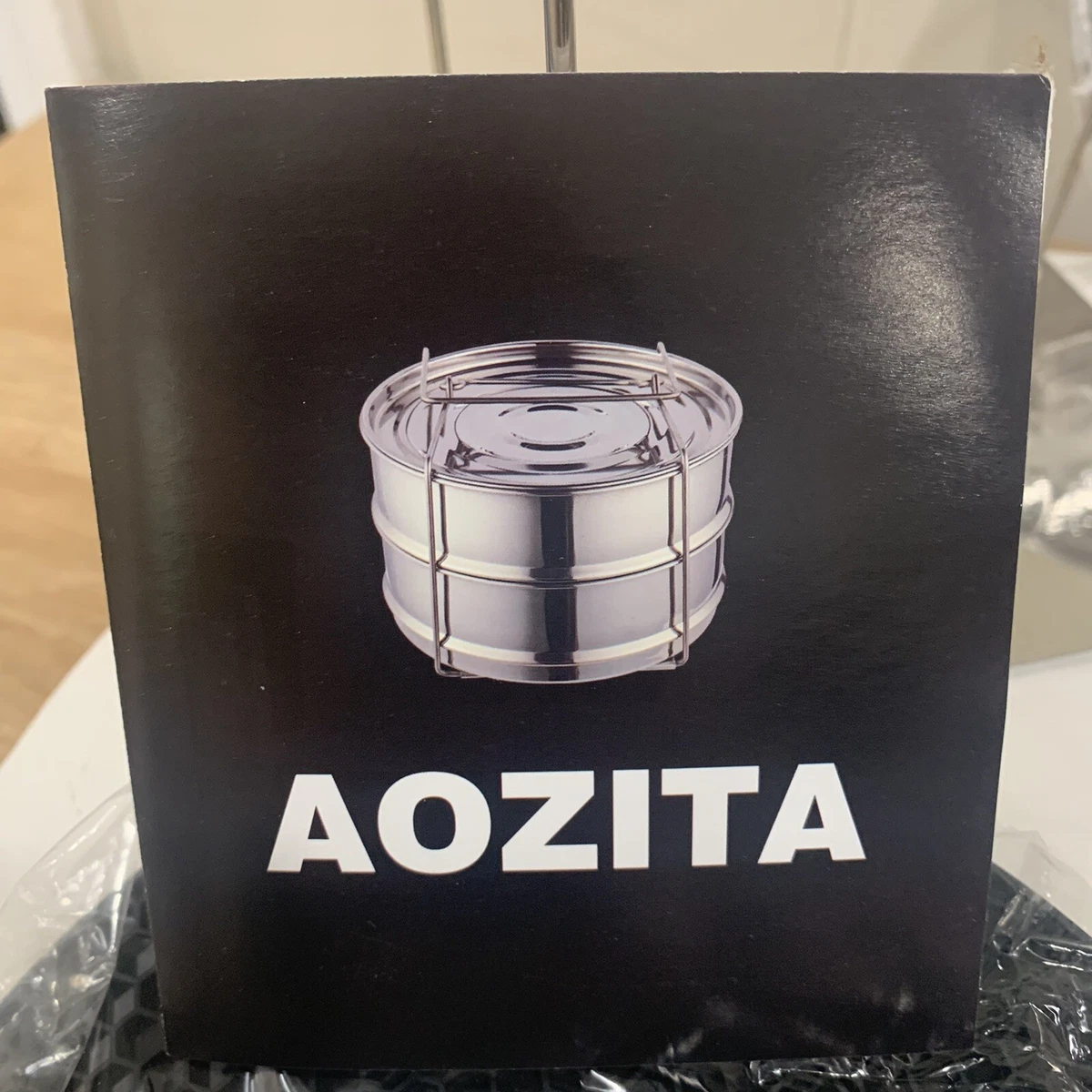  Aozita Stackable Steamer Insert Pans with Sling for