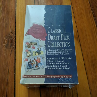 1991 Classic Draft Pick Collection 4 Sport Box Factory Sealed (36 Packs)     