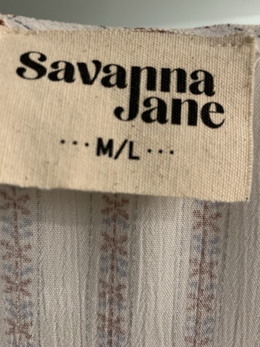 SAVANNA JANE DUSTER COACARDIGAN OVER COAT EMBROIDERED GEOMETRIC MULTI COLOR - Picture 7 of 8