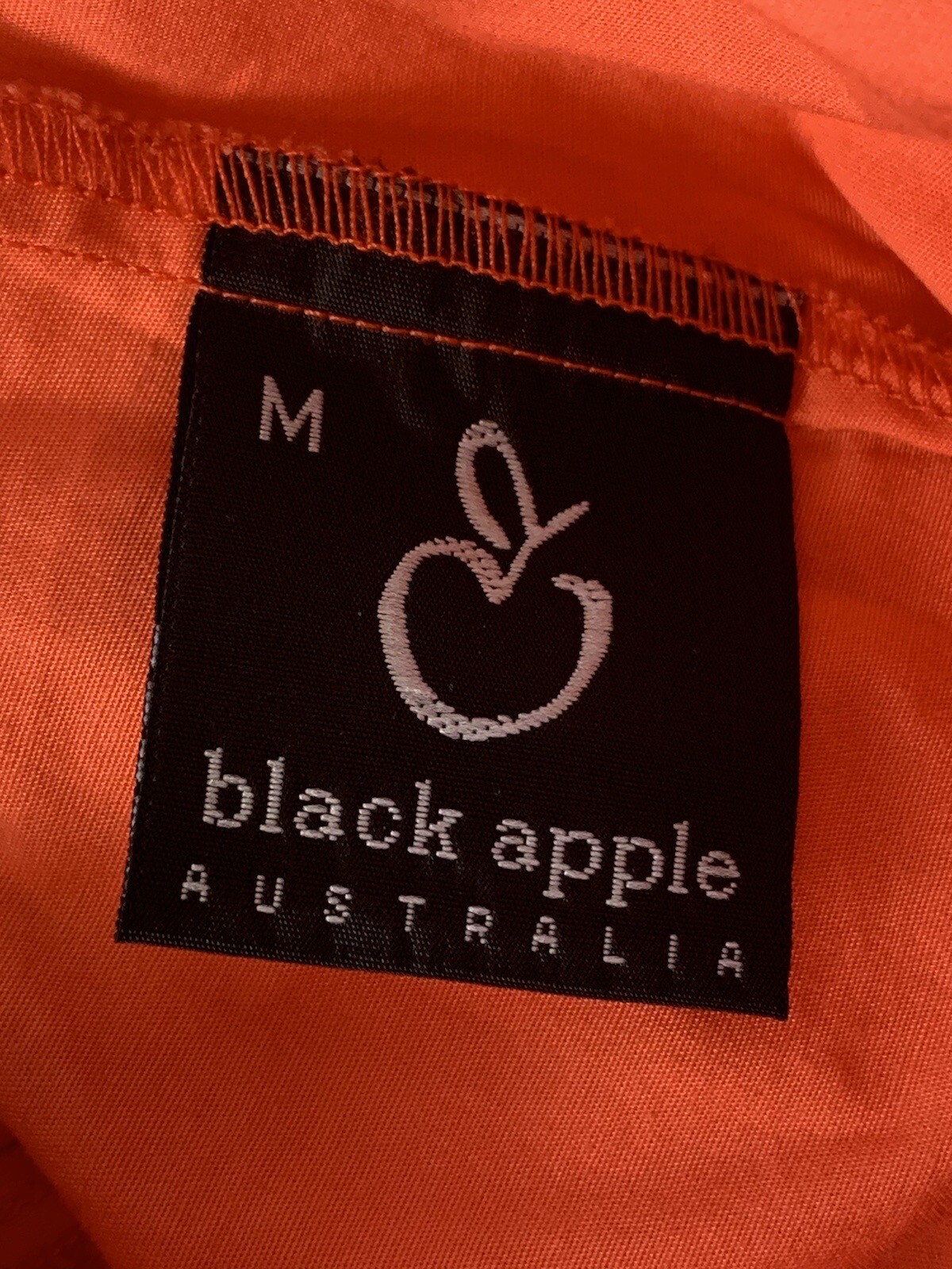 Black Pepper Pants Womens M Cropped Capri Orange Elastic Waist (Sample