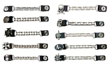 Motorcycle Vest Extenders Bike Chain Handmade in USA 24 Snaps MC Biker 4 PCS