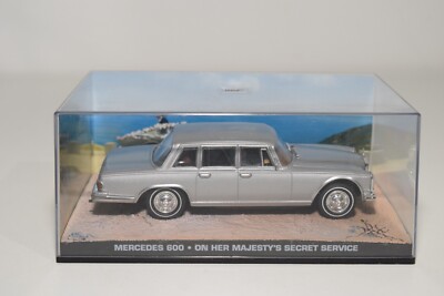 B5 1:43 UNIVERSAL HOBBIES JAMES BOND 007 MERCEDES 600 OHMSS MAJESTY'S SERVICE MB
