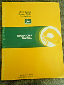 John Deere 1010 Series Drawn Field Cultivators Operators Manual OM-N159584