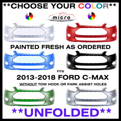 NEW FRONT BUMPER FOR 2013-2018 FORD C-MAX PAINTED *CHOOSE YOUR COLOR* FO1000689