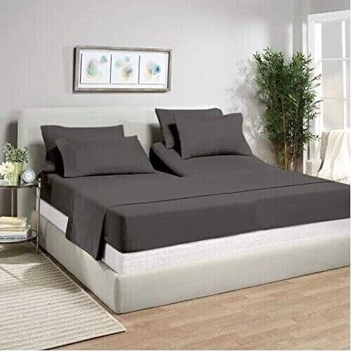 Top Split Flex Head King Size Sheet Set - Egyptian Quality Ultra-Soft Bed She... - Image 4 of 4