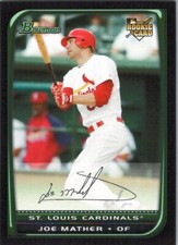 2008 Bowman Draft #BDP53 Joe Mather RC St. Louis Cardinals