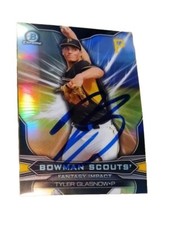 Tyler Glasnow MLB Baseball Signed Autographed 2015 Bowman Scouts Card