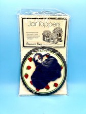 Jar Toppers Potpourri Press Decorative Canning Gift Yarn Labels Strawberry Vtg