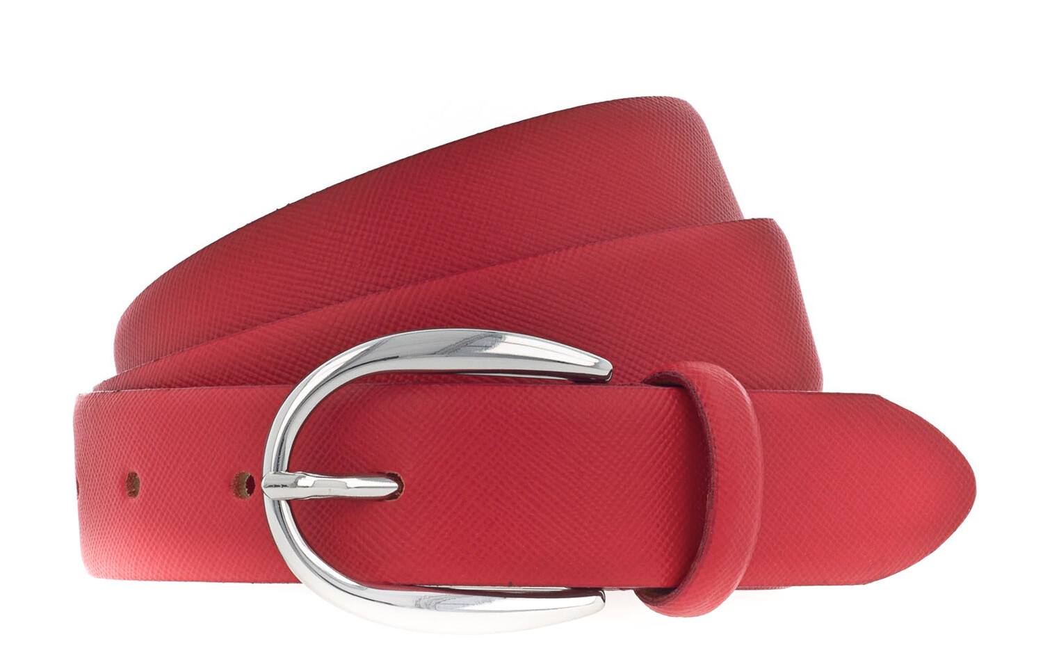 Vanzetti 30mm Cambered Leather Belt W105 Red