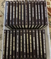 LOUIS L'AMOUR LEATHERETTE BOOKS - LOT OF 26 EUC
