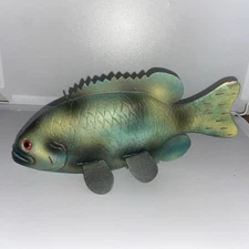 Jack Compton Ice Fishing Decoy   Spearing Hand Carved Wood  Folk Art 9”