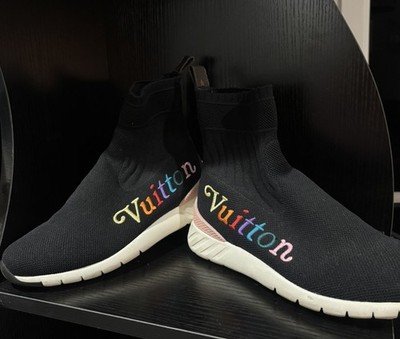 Size 36.5 - LOUIS VUITTON LV Aftergame Vuitton High-Top Sports Shoes Black
