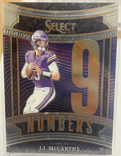 J.J. MCCARTHY 2025 Panini Select Numbers #14 Vikings