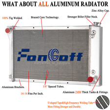 4 Core Aluminum Radiator Fit 1967-1972 1970 Chevy Ck C10 C20 C30 Pickup Truck