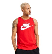 Nike Icon Futura Men's Tank Top Red/White Size Medium