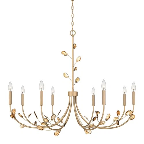 Quoizel HEI5040 Heiress 8 Light 40"W Taper Candle Style - Bronze - Picture 1 of 9