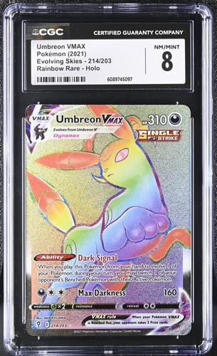 Umbreon VMAX graded CGC 8 for sale on eBay