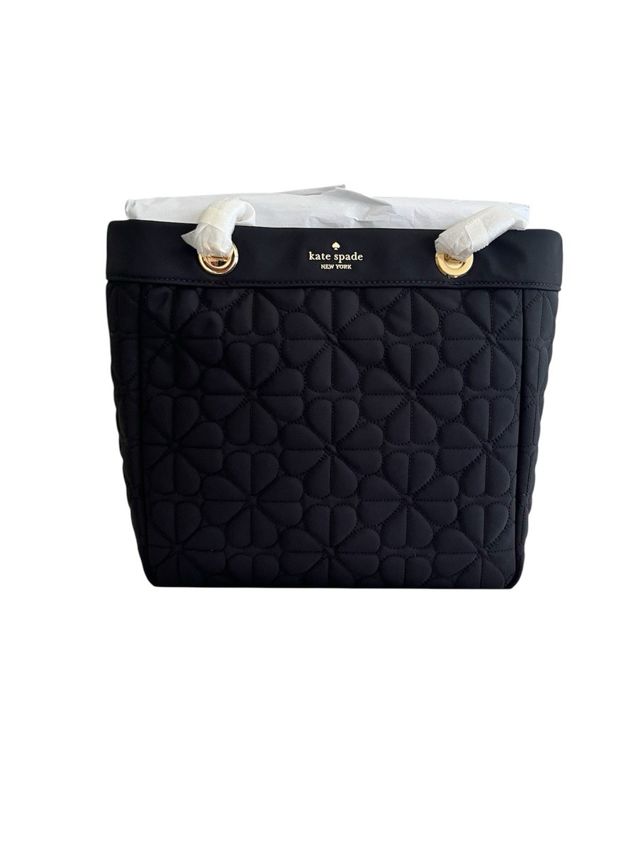 New Kate Spade - Spade Flower Quilted Fabric Medium Tote
