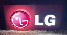 LG Store Display LED Light Box - Metal Advertising RARE Life?s Good