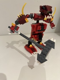 LEGO Creator 6751: Fiery Legend - 99% Complete w/light brick & Manual & Box