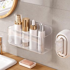 Acrylic Wall Mount Organizer Self Adhesive Organizer For Wall Shower Caddies Org