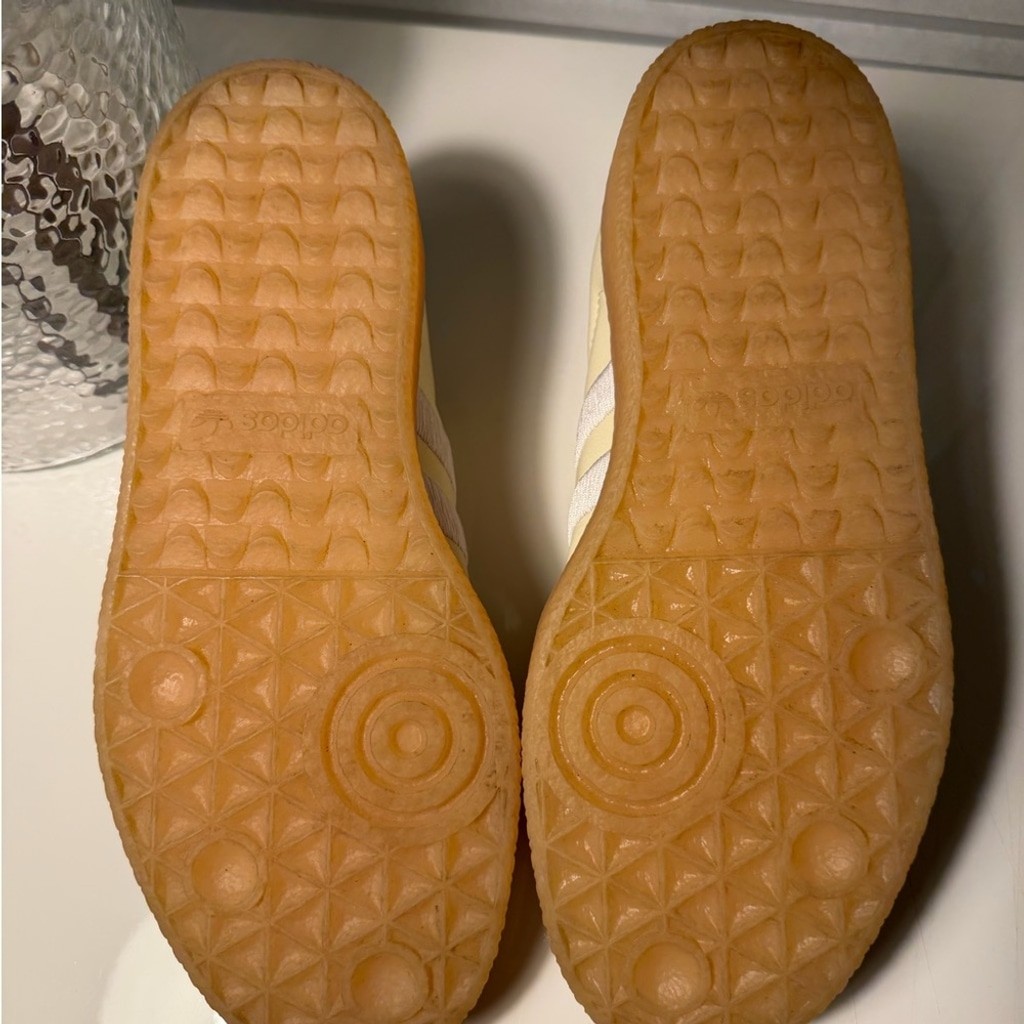 Adidas Sambas platform Beige and White Casual Sneakers thumbnail 5