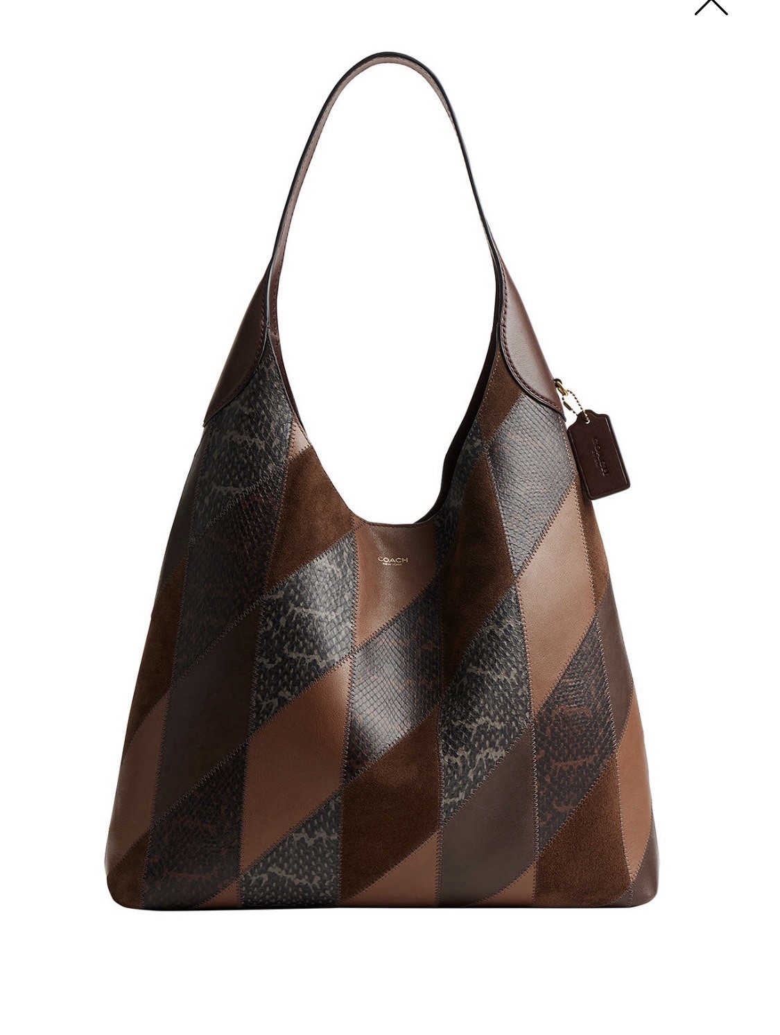 Coach Brooklyn Extra-Large Snakeskin Patchwork Shoulder Bag 39