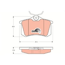 Satz Bremsbeläge Bremsklötze hinten für Skoda Fabia 1 6Y2 6Y3 6Y5 2 542 | 245