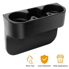 Car Seat Gap Wedge Cup Holder  2-in-1 Console Storage Organizer