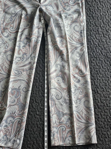 Vintage 1970s Sansabelt Novelty Paisley Print Men's Golf Pants 34" - Picture 3 of 7